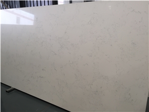 Engineered Lyra White Quartz for Vanity Countertop