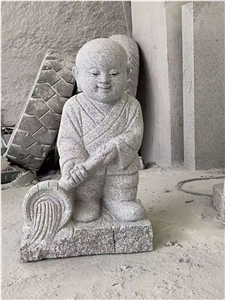 China Bluestone Granite Honed Garden Sculpture