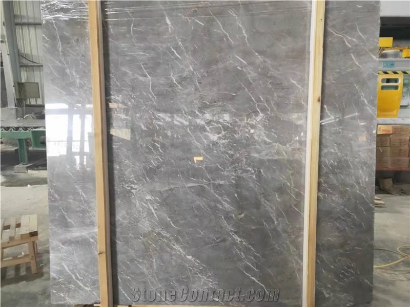 China Custer Grey Marble Polished Tiles & Slabs