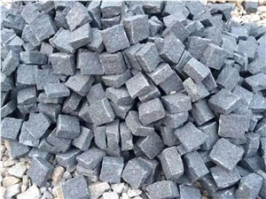 China G654 Black Granite Split Cube Stone Pavers