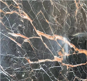 China Portor Gold Marble Black Polished Slabs