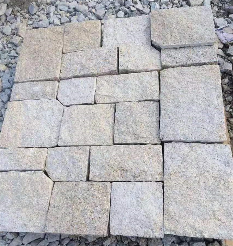G682 Yellow Rust Stone Granite Split Slabs & Tiles