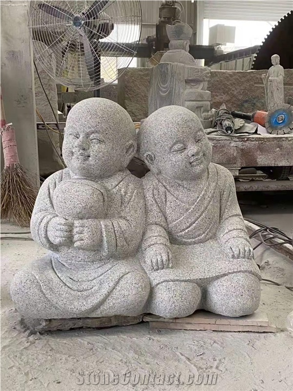 New G603 China Grey Granite Honed Human Sculptures