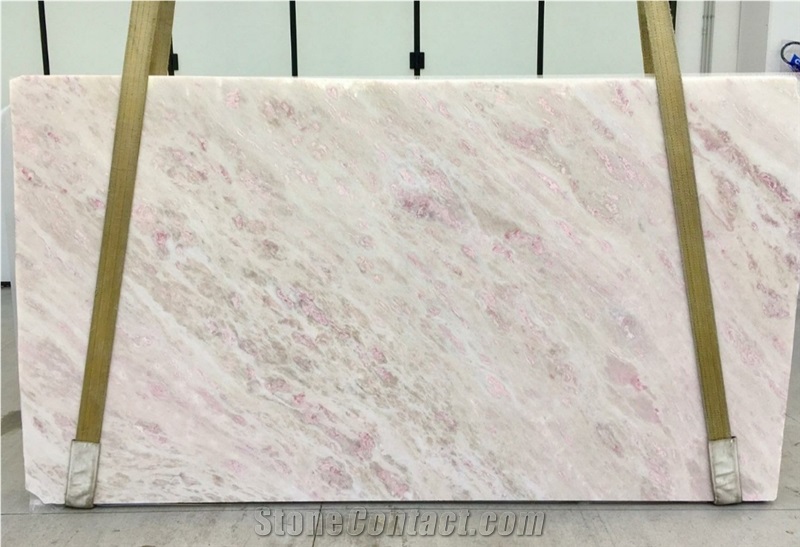New Rosa White Marble Pink Rainbow Slabs&Tiles