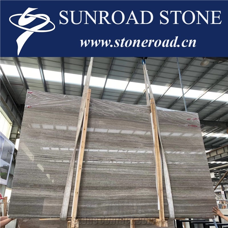 Quarry Owner Of Grey Wood Marble Wooden Grey Marble Slabs
