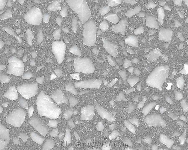 Grey Terrazzo Floor Tiles Artificial Stone