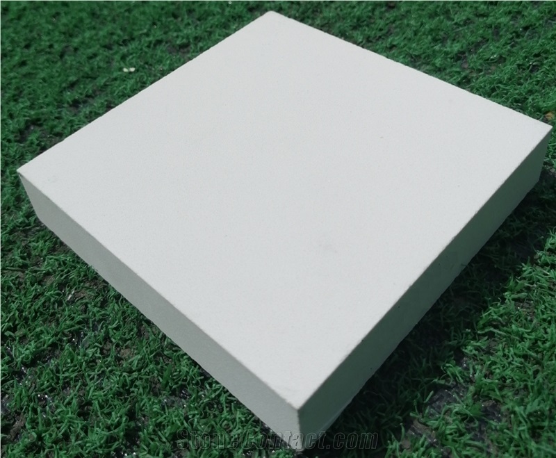 Pure White Artificial Stones Terrazzo Tile