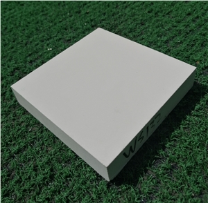 Pure White Artificial Stones Terrazzo Tile