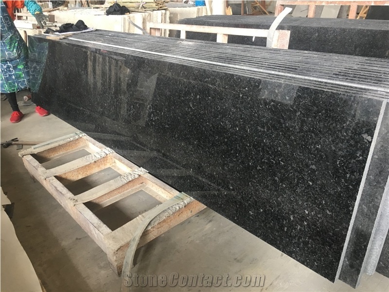 Angola Black Granite for Slab Tile