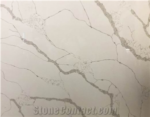 Artificial Calacatta White Quartz Stone Countertop