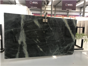 Big Size Green Marble Slab, Peacock Green Marble