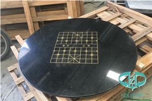 Black Galaxy Round Table for Decoration
