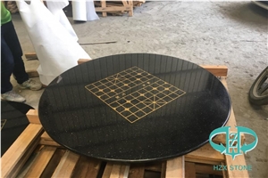 Black Galaxy Round Table for Decoration