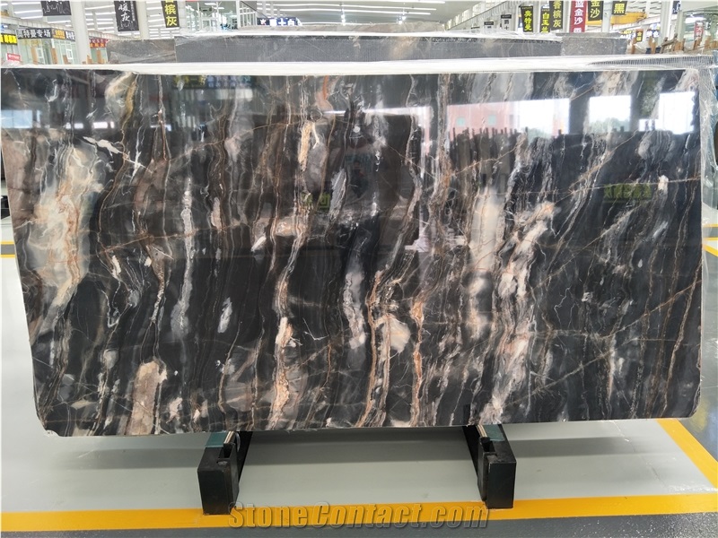 Black Marble for Big Slab Flooring Tile