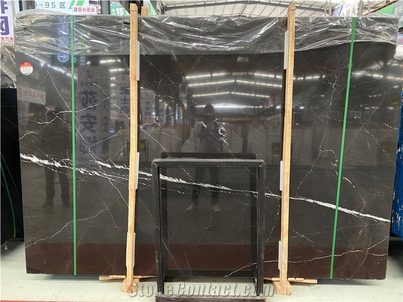 Nero  Marquina Marble Slabs 1.8Cm Thickness For Design