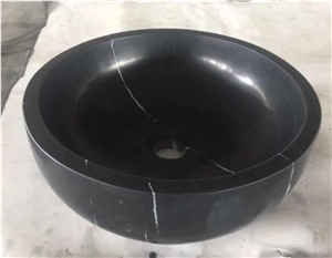 Black Nero Marquina Round Basins