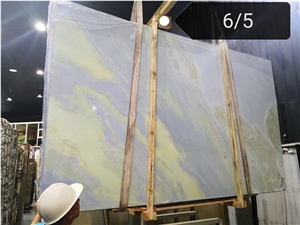 Blue Sky White Clouds Marble Slabs Azul Wall Tiles