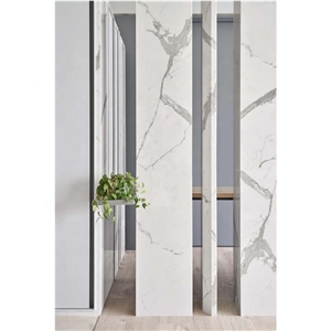 Calacatta White Marble Polished Wall Tile