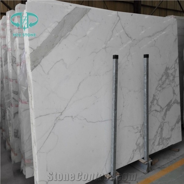 Calacatte White Marble for Big Slab Flooring Tile