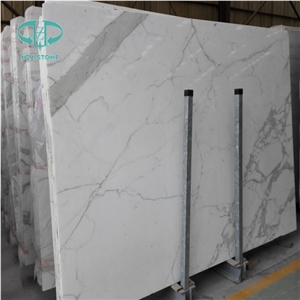 Calacatte White Marble for Big Slab Flooring Tile