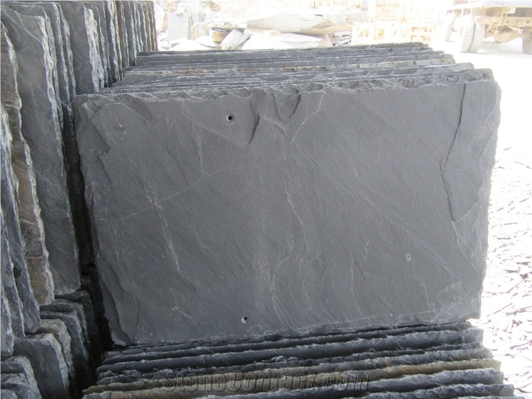 Cheap Split Surface China Black Slate Roof Tiles