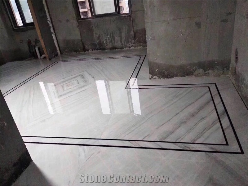China Bianco Milan Marble Slab Wall Floor Tiles