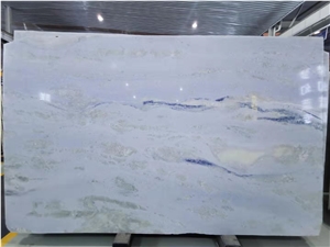 China Blue Sky White Clouds Marble Slabs Paving