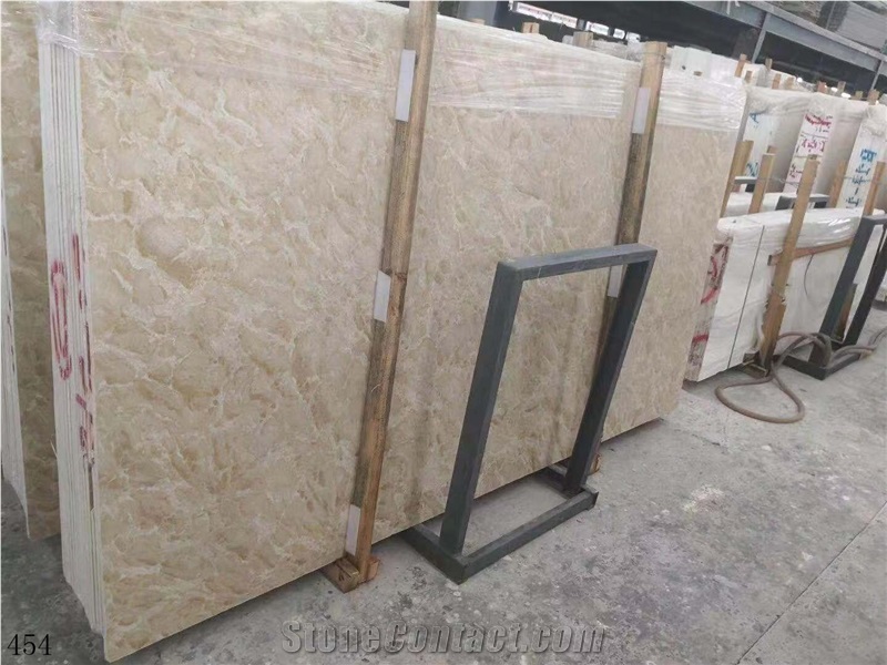 China Fantasy Beige Marble Stone Flooring Tiles