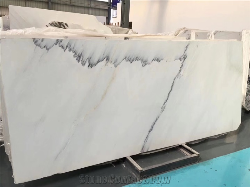 China Ink White Marble Slab Wall Floor Tiles
