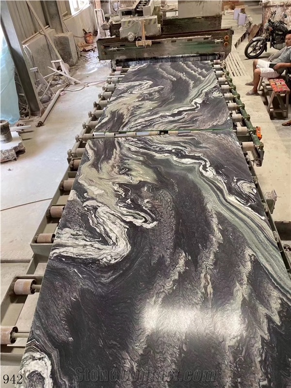 China Landscape Green Marble Slab Wall Floor Tiles