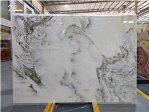 China Painting Landscape White Marble