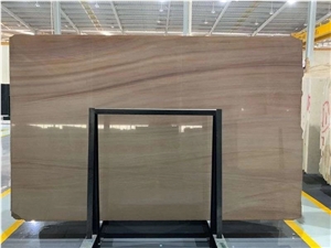 China Straight Vein Brown Marble Slab Wall Tiles