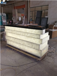 Commercial Translucent Stone Bar Counter