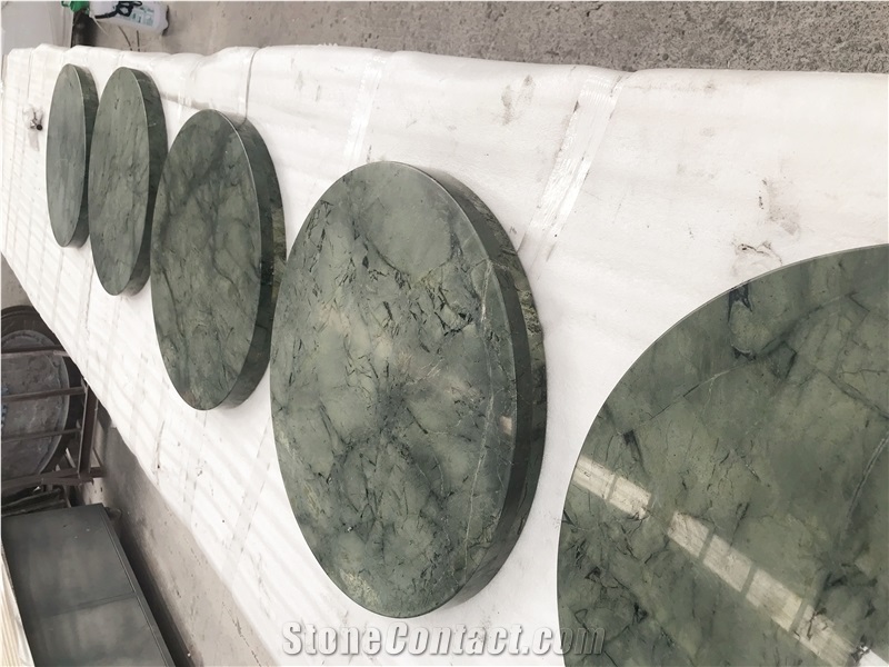 Dream Magic Green Marble Small Round Table Tops