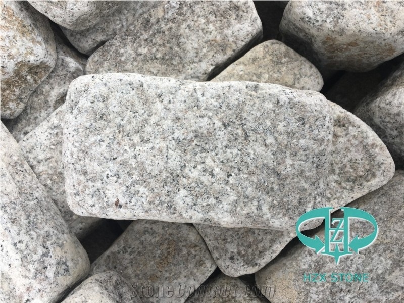 G655 Granite Cobbles,China White Granite Cubes