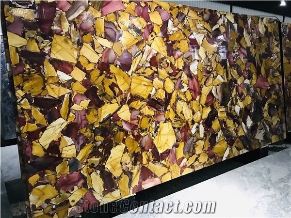 Golden Time Semiprecious Stone for Feature Wall