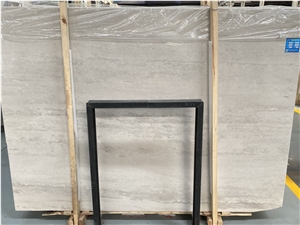 Guangxi Grey Marble Slabs 1.8Cm Thickness For Design