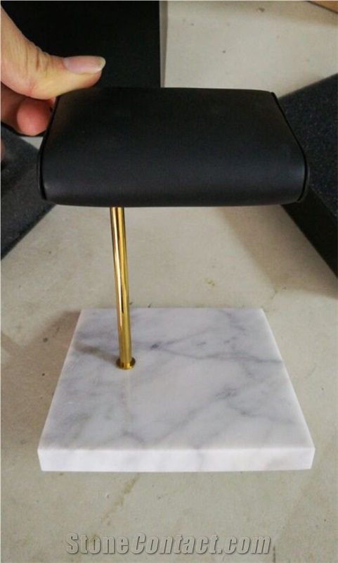 High Quality Gold Metal Watch Display Marble Base