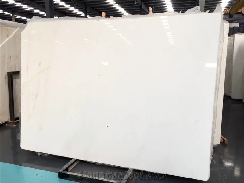 High Quality Hunan Pure White Marble Slabs on Sale