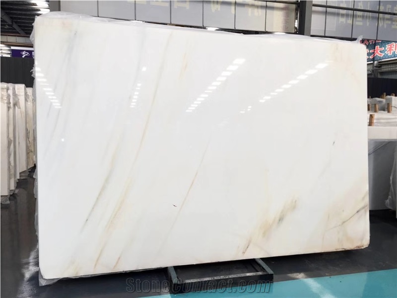 High Quality Hunan Pure White Marble Slabs on Sale