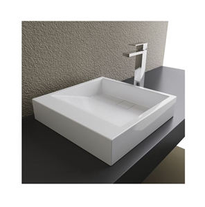 High Quality Solid Surface White Bathroom Sinks