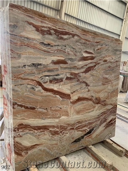 Italy Monica Red Marble Slab Tiles, Arabescato Orobico Marble