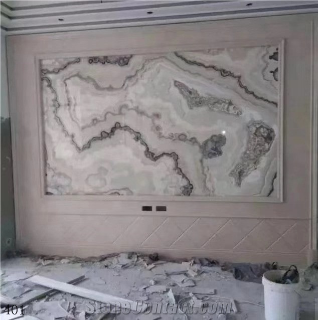 Jazz Grey Marble Slabs Bathroom Wall Tiles