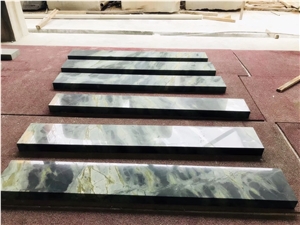 Light Green Steps Forest Marble Treads