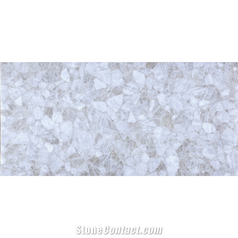 Luxury White Crystal Semiprecious Stone
