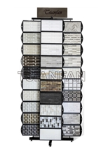 Marble Quartz Carpet Stone Display Rack,Bb Sticker
