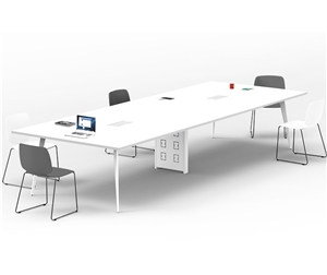 Modern Steel Leg Design Durable Meeting Desk