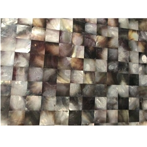Modish Black Mother Of Pearl Gem Stone Slabs Tiles