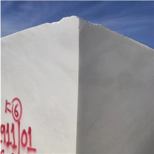 Namibia Pure White Marble Stone for Hollow Column Cover Panel