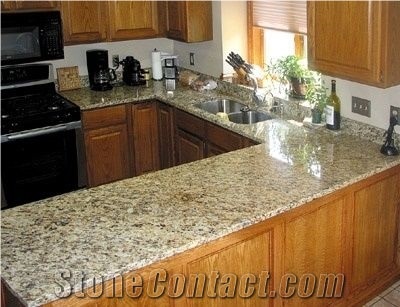 New Venetian Gold Granite Kitchen Countertop Bar Tops